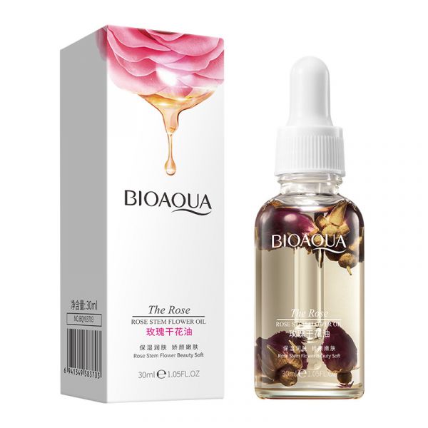 Moisturizing oil from flowers and rose extract “BIOAQUA” (83703)